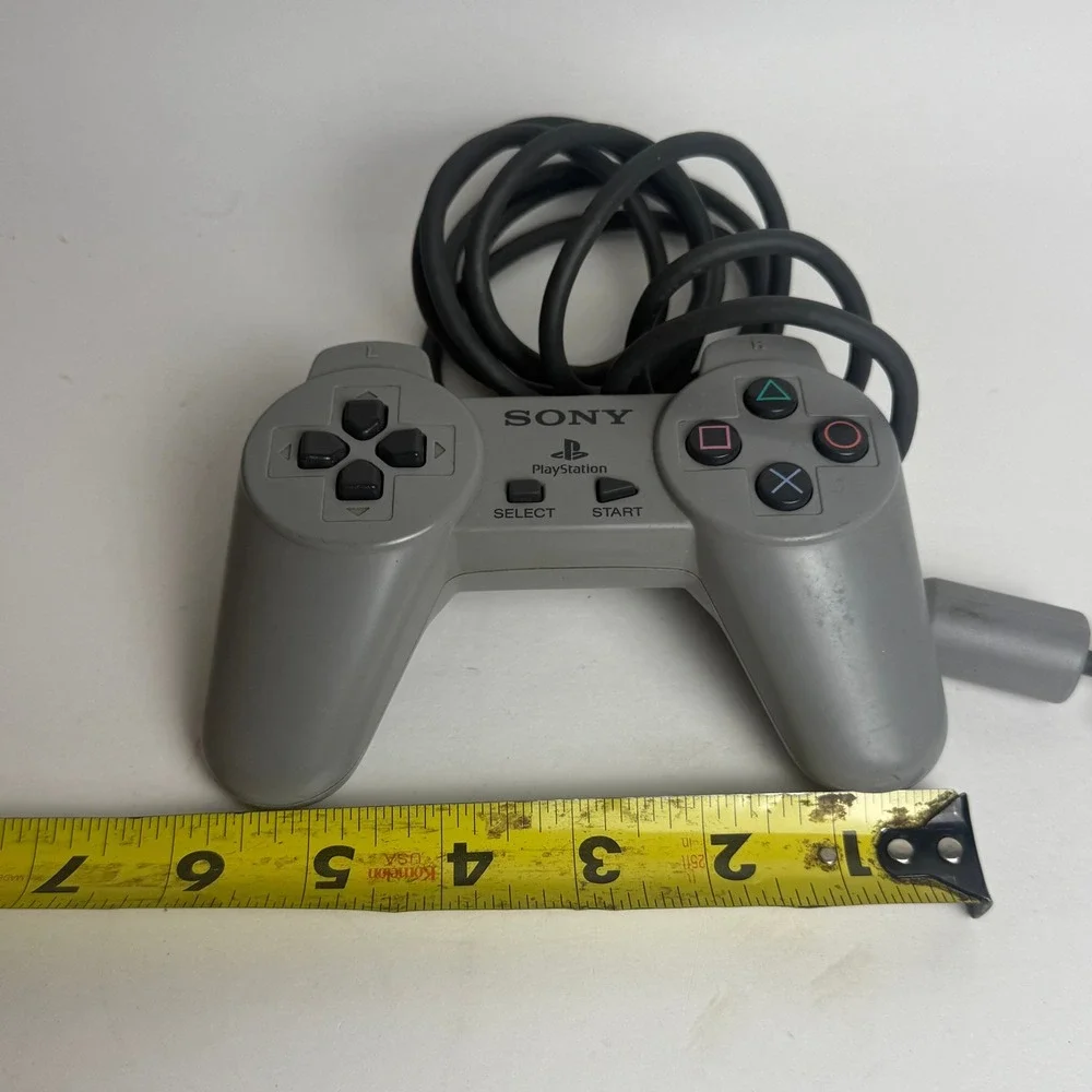 Sony PlayStation‎ PS1 Controller SCPH-1080 Grey Wired Original OEM Accessory